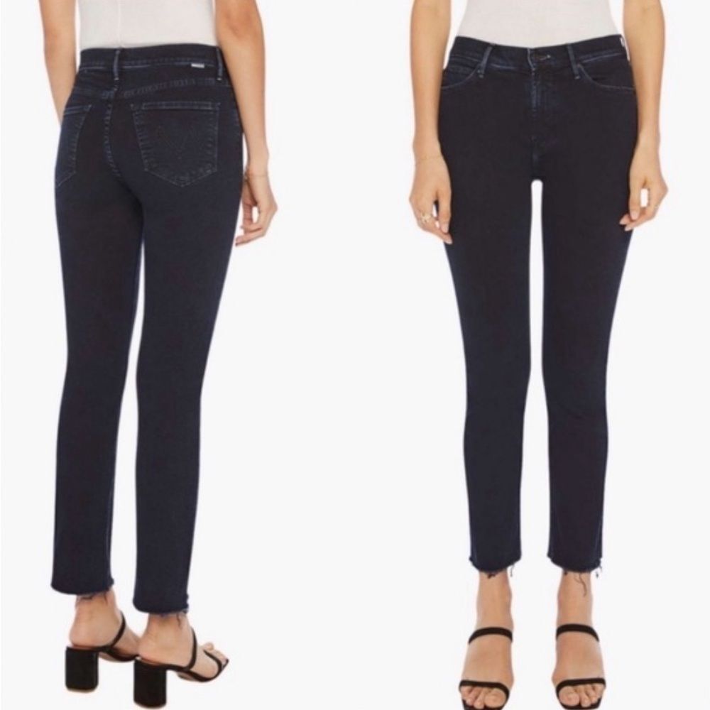 NWT Mother The Mid Rise Dazzler Ankle Fray, Size 25, Color Holding Hands